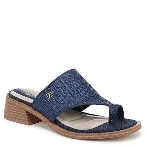 franco sarto sia toe loop sandals, navy blue, size 9UK  11mus